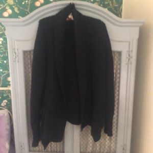 Jcrew black open sweater